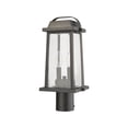 thumbnail image 2 of Z-Lite Millworks 2 Light 17" Glass Aluminum Outdoor Lamp Post Fixture in Bronze, 2 of 5