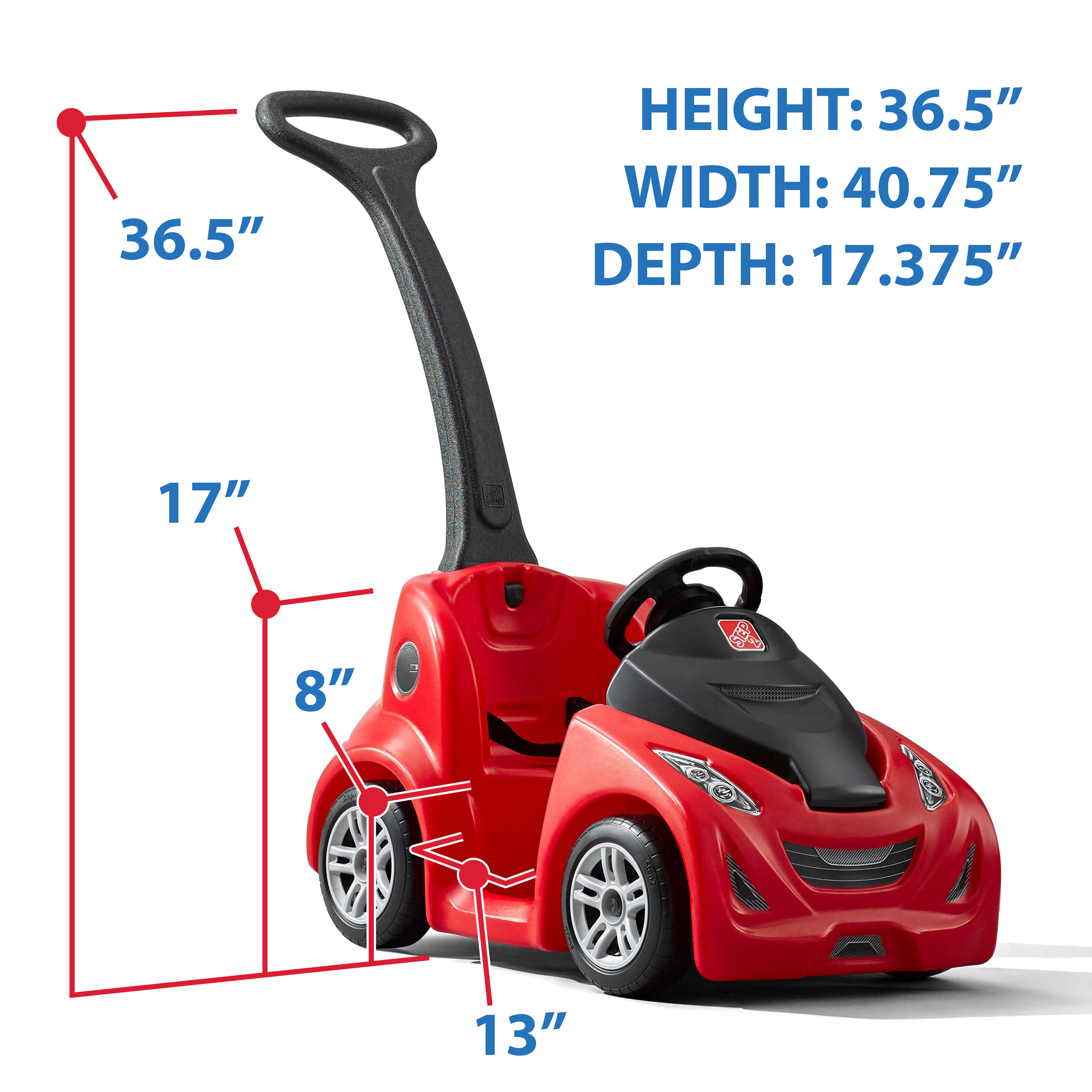 Step2 Red Push-Around Buggy GT Ride-On Toy for Toddlers photo 2