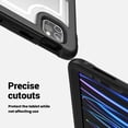 thumbnail image 2 of ELEHOLD Case for Apple iPad Pro 11 2022/2021/2020/2018/air4 10.9/air5,Soft TPU Rugged Durable Case with 360° Rotating Hand Strap & Foldable Hidden Stand & Pencil Holder,Clear, 2 of 10