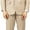 Beige, variant on by Needle & Stitch 12965 Mens 3-Piece Peak Lapel Modern Fit Suit- Medium Grey - 40L