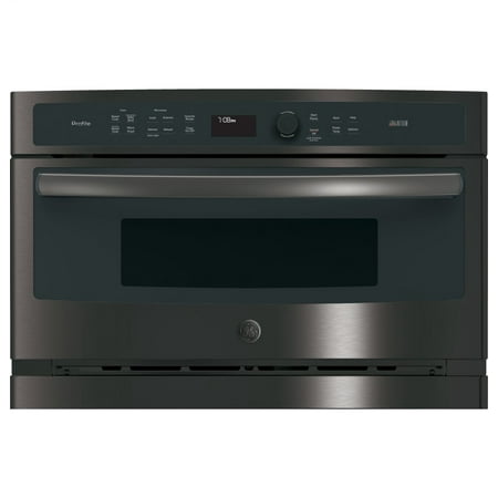 GE Appliances PSB9240BLTS 30 Inch Electric Single Wall Oven/Microwave Combo Black Stainless Steel