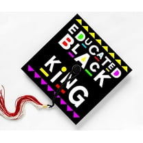 Educated Black King, Afrocentric Black Man, Graduation Cap Topper Decoration, Graduation Gift
