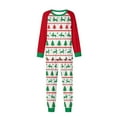 thumbnail image 2 of Uaswgudfs Christmas Family Matching Pajamas Set, Reindeer & Tree Print Long Sleeve Raglan Top + Dual Pocket Pants, Festive Holiday Sleepwear for – Walmart Bestseller, 2 of 5