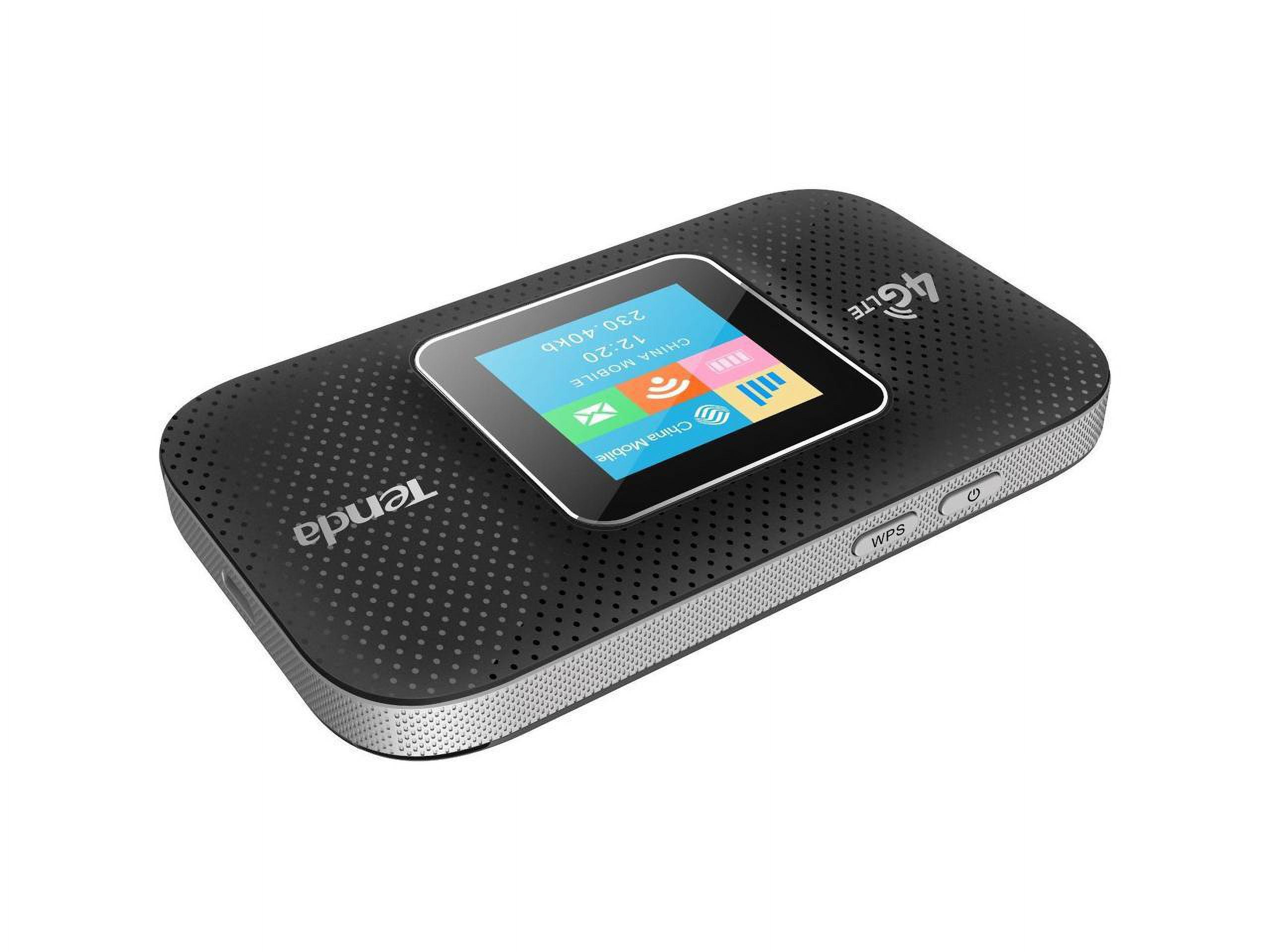 Tenda 4G Mobile Hotspot, 4G LTE Cat4 150Mbps MiFi Device, 4G Router, Support USB Interface Charging|2100 MAh Battery, No Configuration Required (4G185), Black