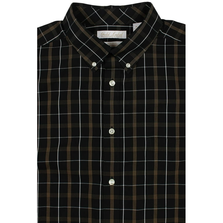 gold label big and tall dress shirts Roundtree & Yorke Gold Label Roundtree & Yorke Big & Tall Non-Iron Point Collar Textured Dress Shirt