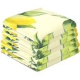 thumbnail image 4 of Kitchen Towels Yellow Lemon Pattern Cleaning Towel Absorbent Hand Towels Tea Towels for Home Restaurant Dish Clean 28" x 18", 4PCS, 4 of 7
