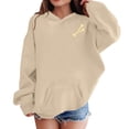 thumbnail image 2 of XXWXYD Girls Hooded Sweatshirt Long Sleeve Cute Halloween Graphic Print Oversized Pullover Fleece for Girls Toddler 2-13 Years Fall Autumn Back-to-School Comfortable Outfit, 2 of 5