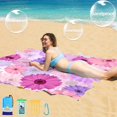 thumbnail image 3 of Manta de playa BYDOLL de 198 x 206 cm, impermeable y resistente a la arena, de gran tamaño, 3 of 7