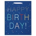 thumbnail image 3 of American Greetings 12.75 in. Large Navy Birthday Gift Bag, Confetti (1-Count), 3 of 4