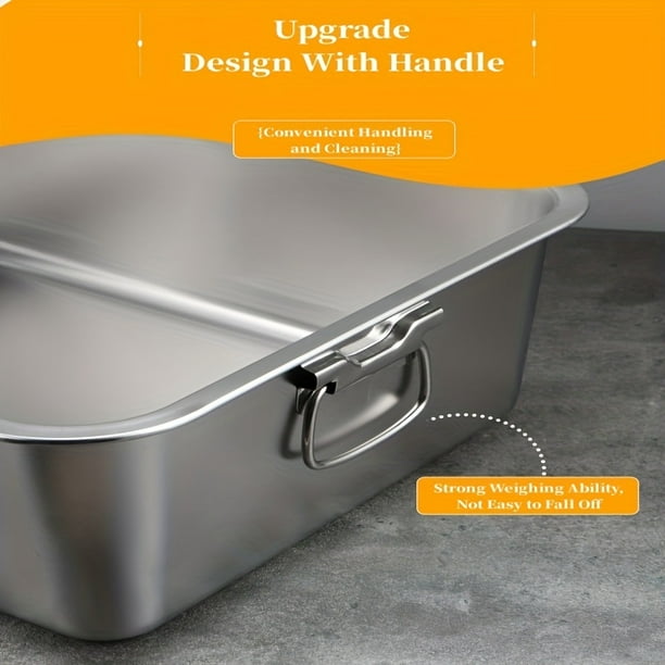 Stainless Steel Cat Litter Box Large Metal Litter Box With Handle