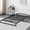 Black, variant on M optimized 6 Inch Twin Size Platform Metal Bed Frame Low Profile with Storage, No Box Spring Needed, Black