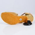 thumbnail image 6 of ZTTD Women's Indoor Suede Sole 5.5 Cm Medium Heel Fashion Comfortable Latin Dance Shoes Gold, 6 of 6