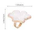 thumbnail image 2 of 2pcs Resin Nail Art Ring Palettes Shell Cloud Finger Ring Plate Mixing Palettes, 2 of 7