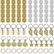 thumbnail image 1 of 80 piezas de cuentas para el cabello para anillos, accesorios para el cabello de aluminio, puños para el cabello de metal para rastas, 1 of 5