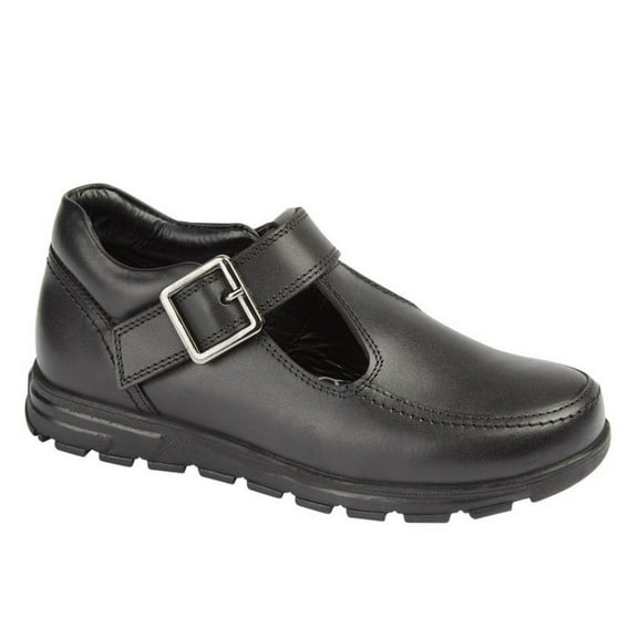 Roamers Girls Leather Mary Janes