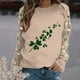 thumbnail image 1 of TaTaai St Patricks Day Sweatshirt Women Shamrock Long Sleeve Shirt Irish Festival Holiday Crewneck Causal Top Gift, 1 of 5