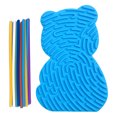 thumbnail image 3 of Tablero Actividades Sensoriales Juguete Calmante Silicona Alivio Del Estrés Antiestrés () Azul, 3 of 9