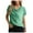 Green-27, variant on Mittory Womens Shirts Short Sleeve Cowl Neck Tops Basic Dressy Casual Sweatshirts Loose Fit Trendy Blouse