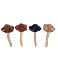 thumbnail image 4 of Set of 4 Color Ceramic Mushrooms Pottery Yard Garden Ornament Model Statue Cute Decorations, 4 of 8