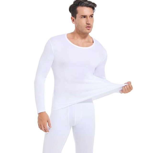 Thermal Underwear for Men Long Johns With Fleece Lined Set Set Cold Weather Winter Top Bottom