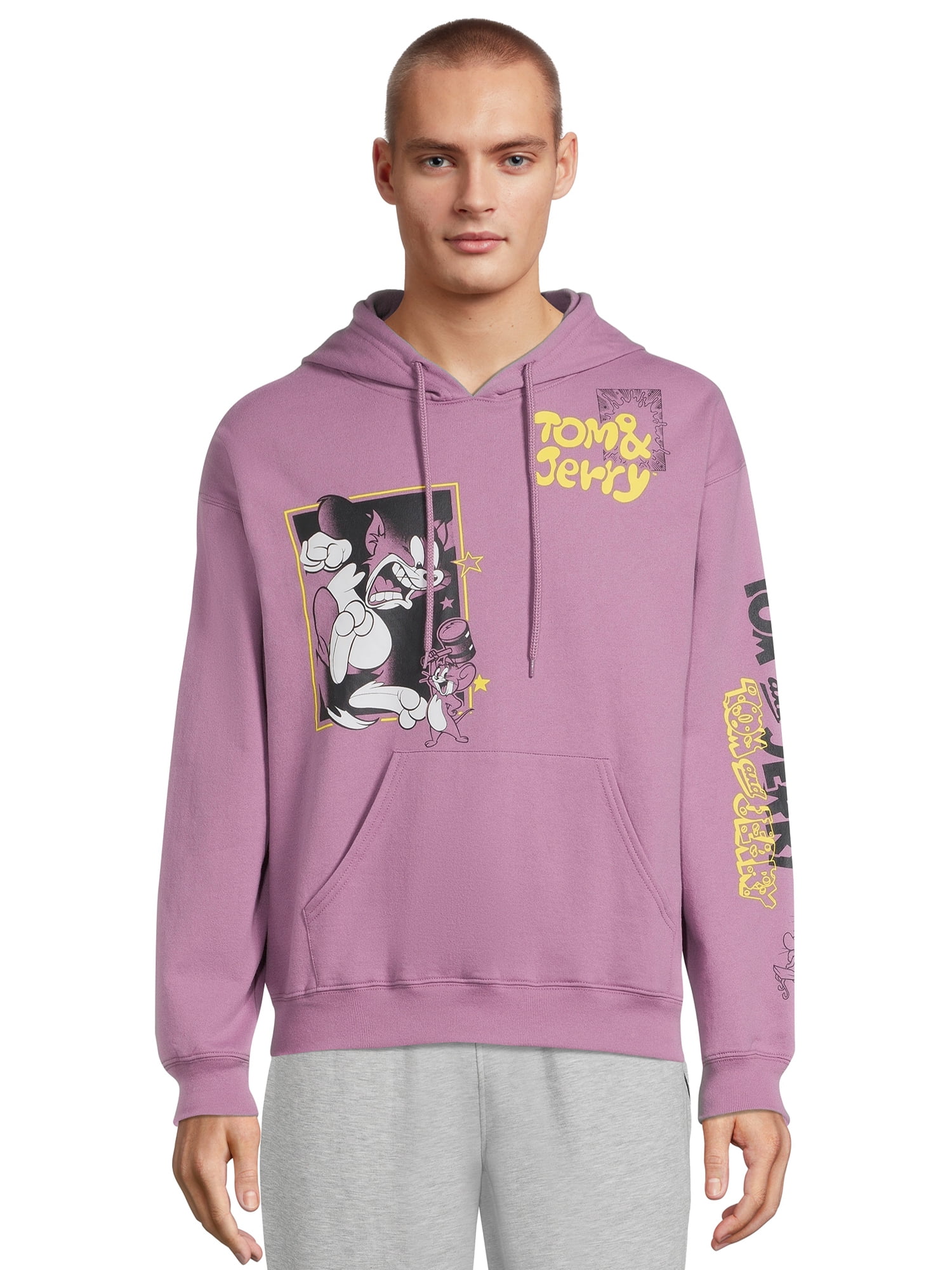 Tom and jerry pink hoodie sale