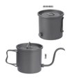 thumbnail image 3 of Pure Titanium Coffee Kettle Gooseneck Tea Kettle with Folding Handle, 3 of 5