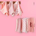thumbnail image 3 of WOLLED Little Girls Underwear Panties 3 Pack for Kids Toddler Soft Cotton Four Corners Shorts Baby Printing Triangle Boxer Briefs for 1-10 T, 3 of 10