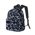 thumbnail image 2 of Daiia Love Butterflies School Backpack for Men Women, Unisex Large Waterproof Bookbag Schoolbag Casual Daypack for High School/College/Teens/Travel/Work Black, 2 of 8
