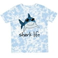 thumbnail image 3 of Inktastic Shark Life Fun Shark with Sunglasses Boys or Girls Toddler T-Shirt, 3 of 5