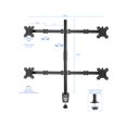 thumbnail image 3 of Rocelco Support de Bureau pour Quadruple Moniteur Premium - Motif VESA - Noir (R DM4), 3 of 7