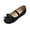 Black, variant on SuTry Women's Round Toe Flats Bow Detail Polka Dot Elastic Strap Lightweight Comfortable Casual Walking Shoes(40)