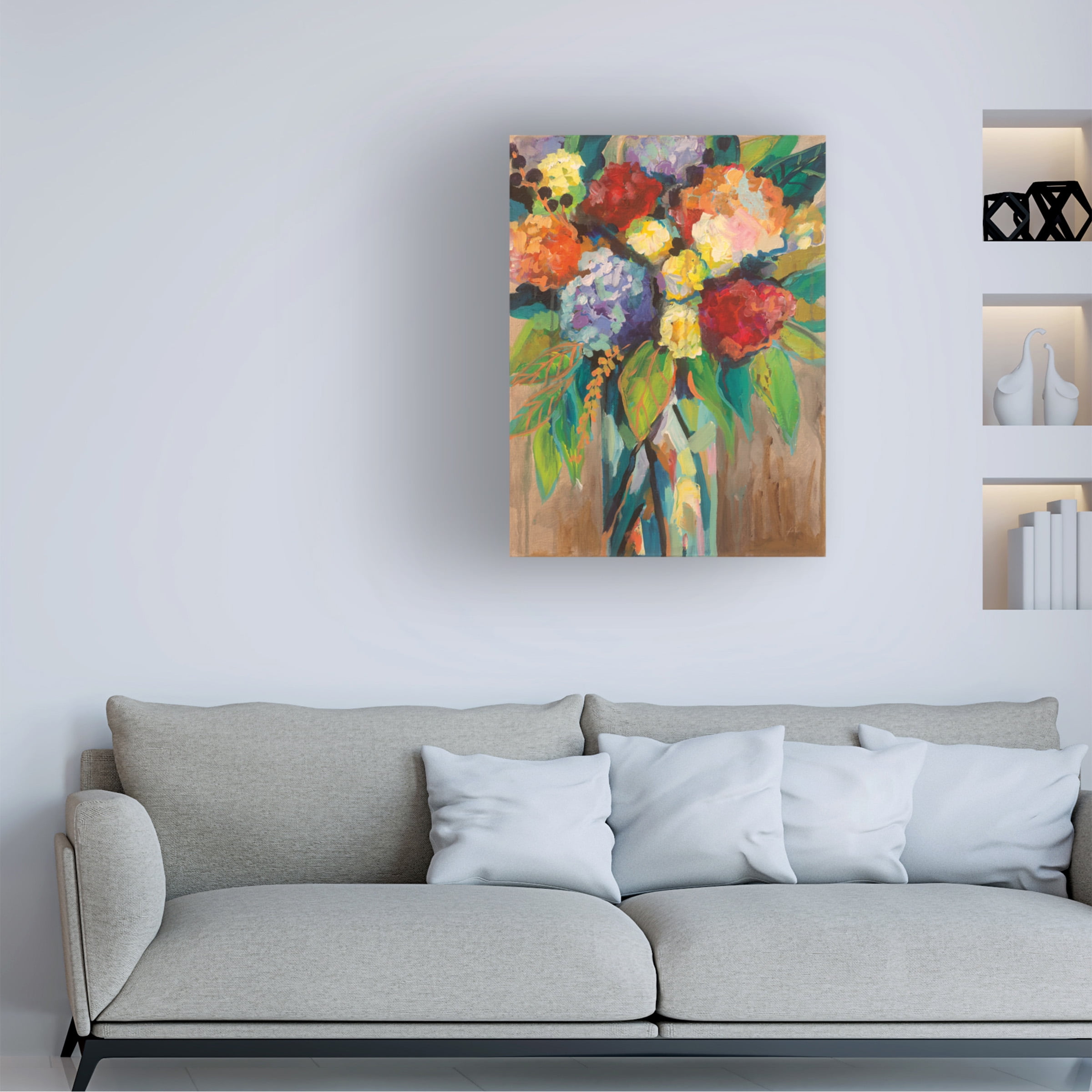 Jeanette Vertentes 'Colorful' Canvas Art