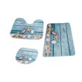 thumbnail image 1 of Bathroom Rug Set Toilet Seat Cover Comfort Door Stepping Mat for Floor Shower Ba B, 1 of 8
