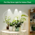 thumbnail image 2 of Full Spectrum LED Pot Clip Grow Light for Succulents & Small Indoor Plants, 4 Dimmable Levels, Auto Timer, White, 1 Pack, 2 of 12