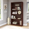 thumbnail image 3 of Bush Furniture Universal 5 Shelf Wooden Bookcase in Vogue Cherry, 3 of 5