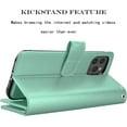 thumbnail image 5 of NJJEX Wallet Case for iPhone 12 Pro Max Case/iPhone 12 Pro Max Wallet Case 6.7" (2020), [9 Card Slots] PU Leather Card Holder Folio Flip [Detachable] Kickstand Lanyard Magnetic Phone Cover [Turquoise], 5 of 7