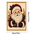 thumbnail image 3 of DIY Christmas Pearl Diamond Art Kits for Adults, Santa Claus Bead Embroidery Set Framed Festive Holiday Home Decor Wall Art Tabletop Display Full Drill Beaded Santa, 3 of 10