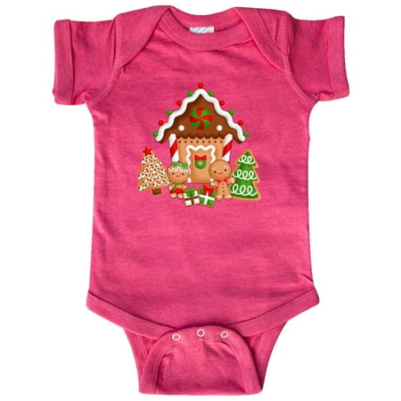 

Inktastic Gingerbread House Christmas Gift Baby Boy or Baby Girl Bodysuit