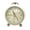 Beige, variant on Vintage Alarm Clock Metal Table Clock 3.5inch Hanging Ring Bedside Alarm Clock Simple Style Silent with Night Light
