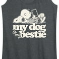 thumbnail image 3 of Peanuts - My Dog Is My Bestie - Women's Racerback Tank Top, 3 of 6