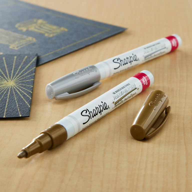 Sharpie® Oil-Based Paint Markers, Fine Point Metallic Set 