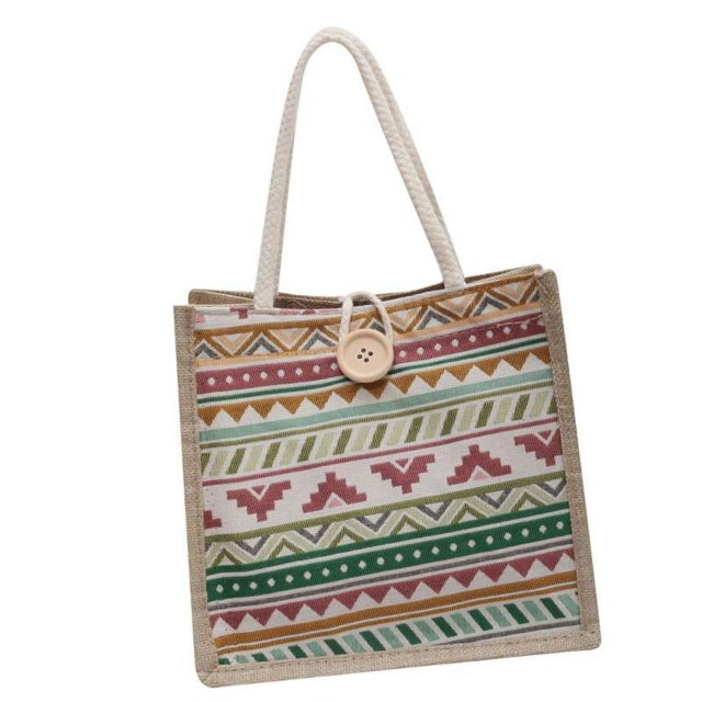 Bolso de almuerzo perfecl con bolsa de asas de lona para camping oficina vacaciones