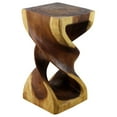 thumbnail image 3 of Haussmann® Wood Double Twist Stool Table 12 in SQ x 23 in H Oak Oil, 3 of 5