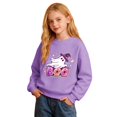thumbnail image 3 of Likimi Toddler Child Girls Halloween Sweatshirts Hallowmas Ghost Print Crew Neck Sweatshirt For Girls Long Sleeve Autumn Winter Fashion Pullover Size 12-24 Months, 3 of 6