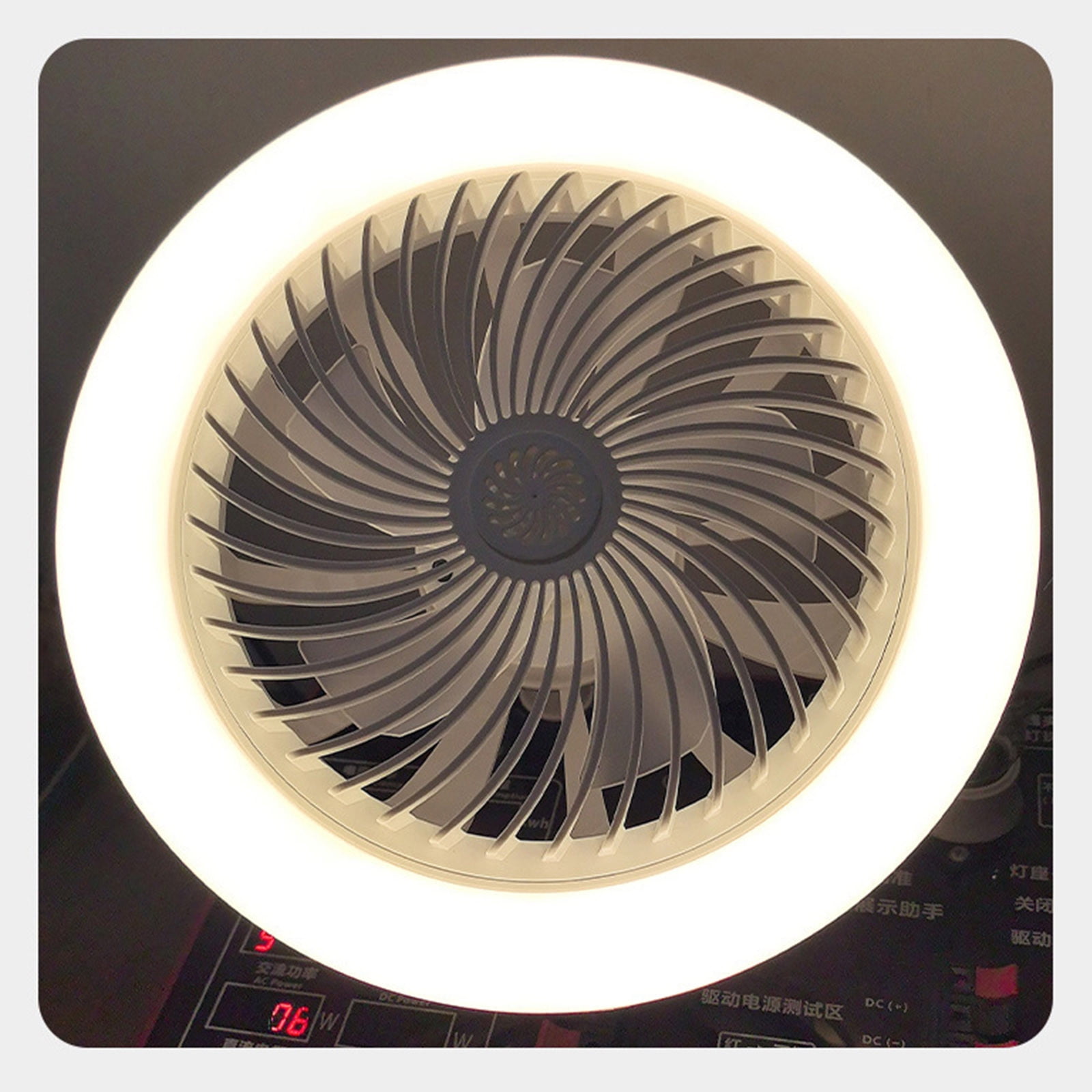 Ceiling Fan with Light & Aromatherapy, 10" Universal Head Socket Fan with 3-Speed Quiet Fan, 3-Color Dimmable LED Hidden Fan for Bedroom, Closet & Kitchen