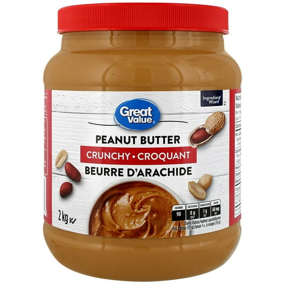 Great Value Crunchy Peanut Butter, 2 kg