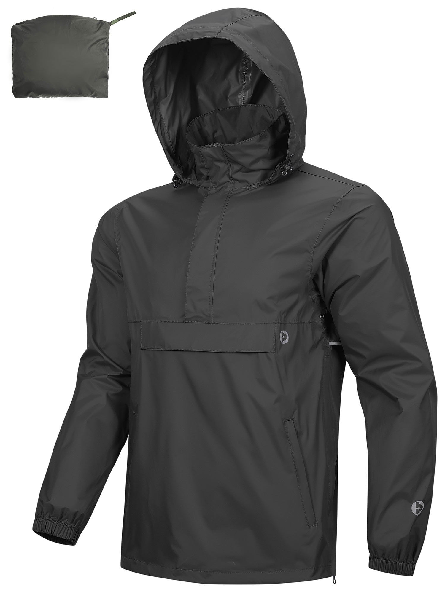 33,000ft Men's Rain Jacket Waterproof Lightweight Packable Rain ...