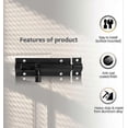 thumbnail image 2 of 1pcs 3 In Bolts Security Slide Latch Lock Barrel Bolt Strong Aluminum Alloy - With Screws (white), 2 of 5