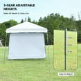 thumbnail image 4 of Gymax 10ft X 10ft Pop Up Tent Slant Leg Canopy W/ Roll-up Side Wall White, 4 of 10