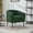 Green, variant on Noble House Solval 29.9" Chenille Barrel Accent Chair, Channel Tufted Lounge Chair with Metal Legs, Living Room, Black